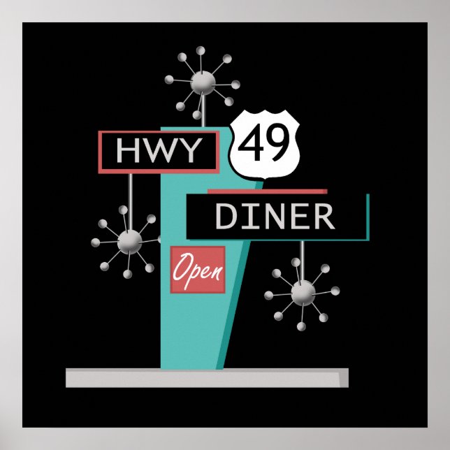 HWY 49 Diner Poster (Front)