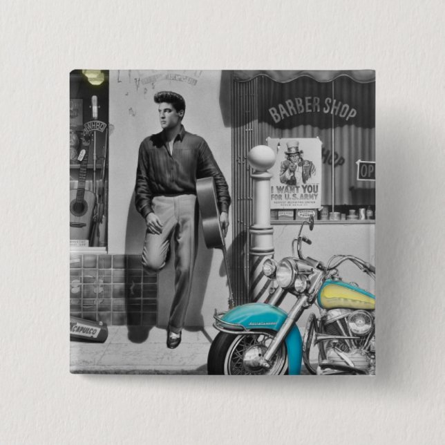 HWY 51 Silver 2 15 Cm Square Badge (Front)