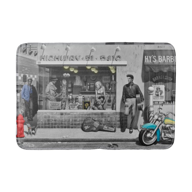 HWY 51 Silver 2 Bath Mat (Front)