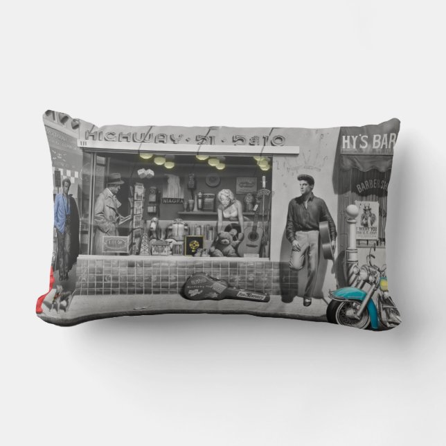 HWY 51 Silver Lumbar Cushion (Front)