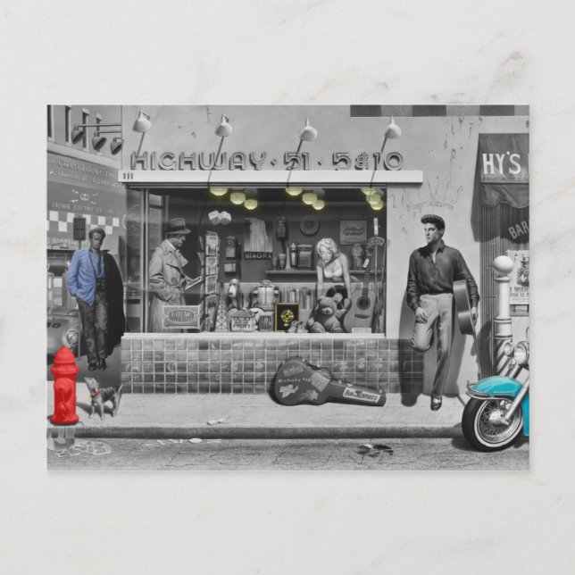 HWY 51 Silver Postcard (Front)