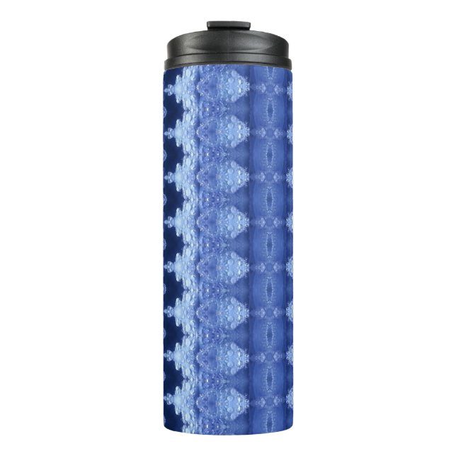 Hy Blue Ikat 2 Thermal Tumbler (Front)