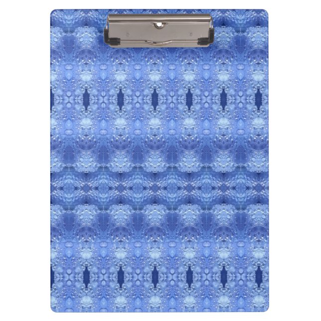 Hy Blue Ikat 3 Clipboard (Front)