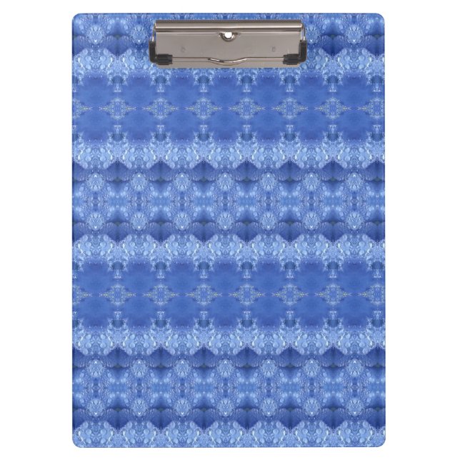 Hy Blue Ikat 6 Clipboard (Front)