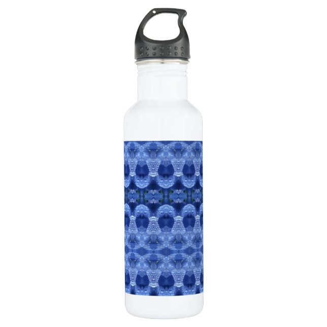 Hy Blue Ikat 710 Ml Water Bottle (Front)