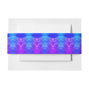 Hy Blue Ikat 7 Miami Invitation Belly Band