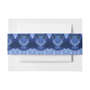 Hy Blue Ikat 9 Invitation Belly Band