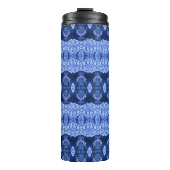 Hy Blue Ikat 9 Thermal Tumbler (Front)