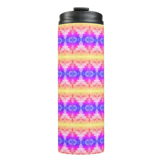 Hy Blue Ipan Ikat Zen Thermal Tumbler (Front)