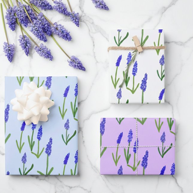 Hyacinth Easter Spring Floral Pattern Bulbs Gift Wrapping Paper Sheet (Hyacinth Easter Spring Floral Pattern Bulbs Gift Wrapping Paper Sheets
)