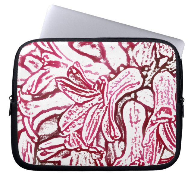 Hyacinth Edited Laptop Sleeve (Front)