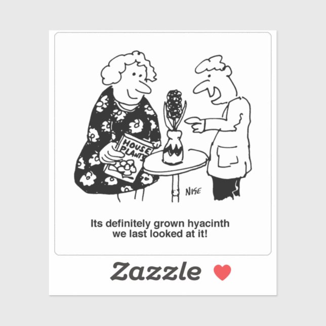 Hyacinth House Plant Pun Cartoon (Sheet)