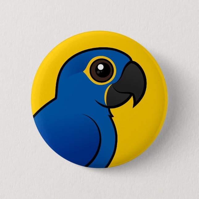 Hyacinth Macaw 6 Cm Round Badge (Front)