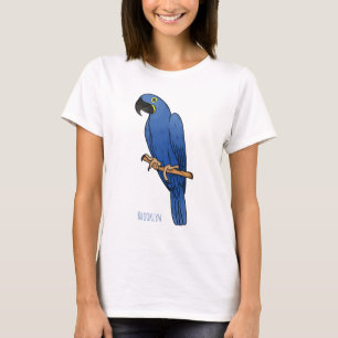 Hyacinth macaw bird cartoon illustration T-Shirt