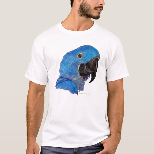 Hyacinth Macaw (dark design) T-Shirt (Front)