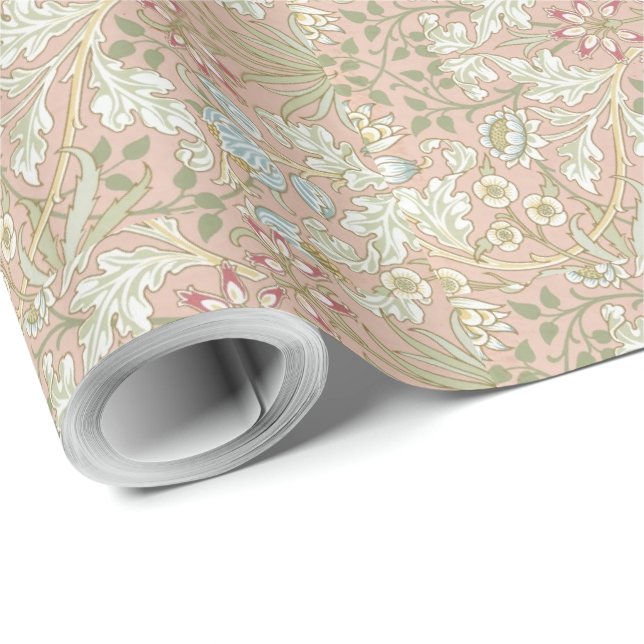 Hyacinth Pattern William Morris Wrapping Paper (Roll Corner)