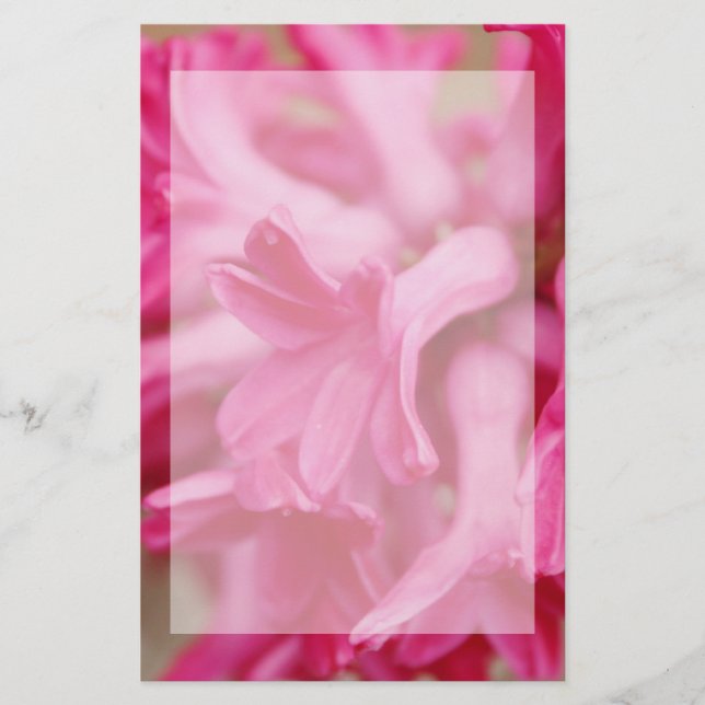 Hyacinth Pink Stationery (Front)