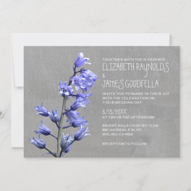 Hyacinth Wedding Invitations (Front)