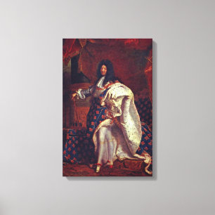 Hyacinthe Rigaud - Portrait of Louis XIV Canvas Print