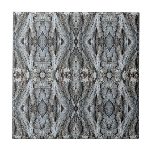 Hyacinthe Tree Bark Patterned 4.25 Square Tile (Front)