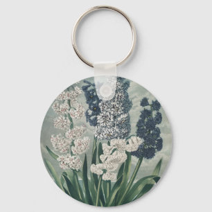 Hyacinths (1807) – Exquisite Vintage Botanical  Key Ring