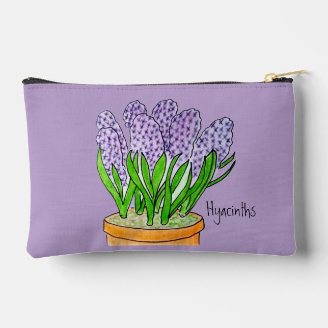 Hyacinths  Accessory Pouch (Back)