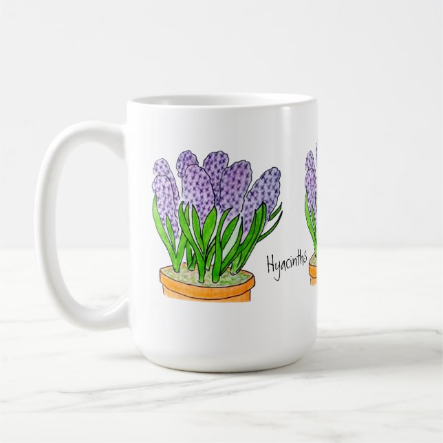 Hyacinths  coffee mug (Left)