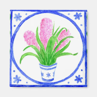 'Hyacinths' Fridge Magnet