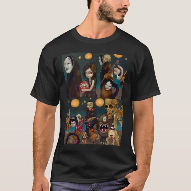 Hyakki Yakō - Japanese Yokai Parade Shirt (Front)