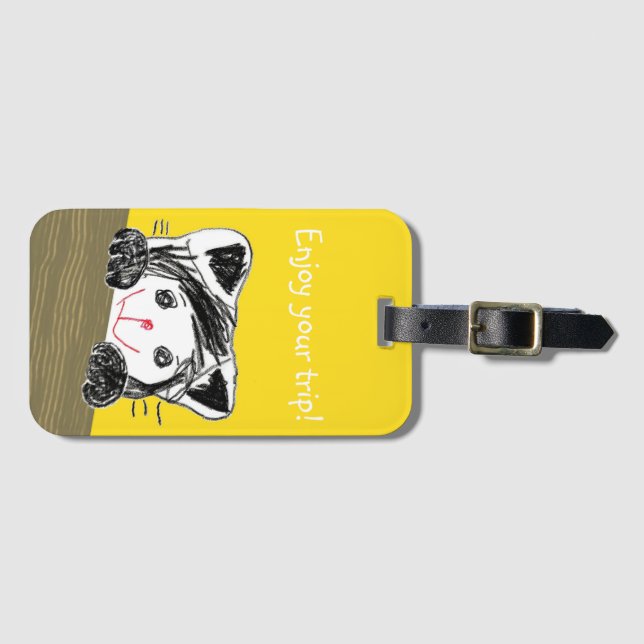Hyakko Neko-chan Luggage Tag (Front Horizontal)