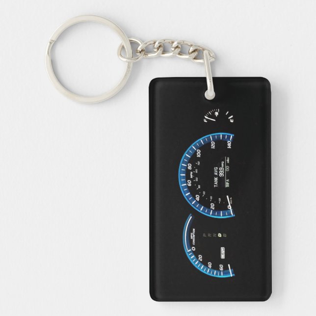 Hybrid Car Instrument Cluster Key Tag Ring (Front)