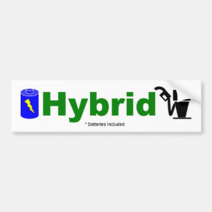 HYBRID colourful pump and battery included Bumper Sticker