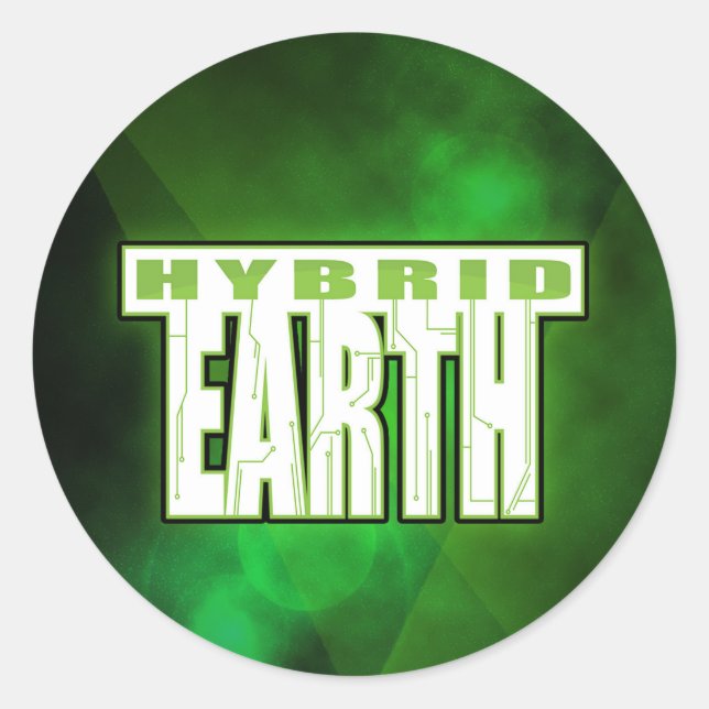 Hybrid Earth Sticker - Round (Front)
