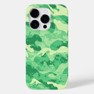 Hybrid Green Camo Case-Mate iPhone 14 Pro Case
