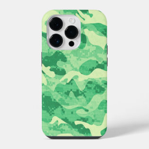 Hybrid Green Camo iPhone 14 Pro Case