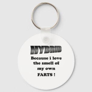 hybrid - i love the smell of my own farts key ring