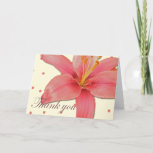 Hybrid Lily Thank You Card