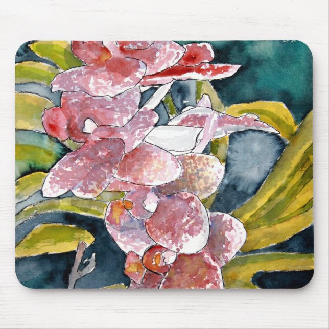hybrid orchids flower art mousepad (Front)