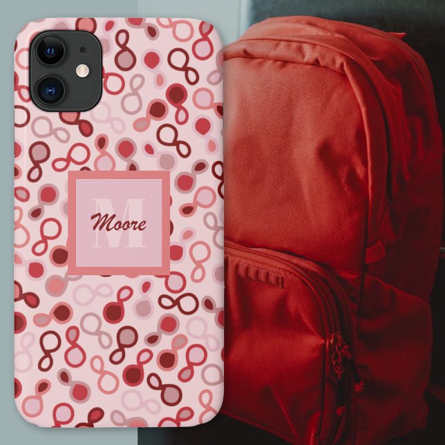 Hybrid Paisley – Pink to Red Ombre Phone Case (Hybrid Paisley – Pink to Red Ombre Phone Case by Leapfroglisics Shop)