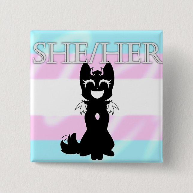Hybrid Trans Pin (She/Her) (Front)