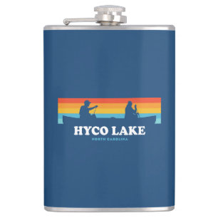 Hyco Lake North Carolina Canoe Hip Flask