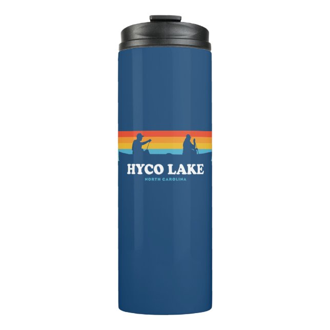 Hyco Lake North Carolina Canoe Thermal Tumbler (Front)