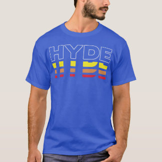 Hyde First Name Funny Vintage Sunset Hyde funny T-Shirt