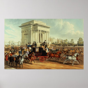 Hyde Park Corner, after James Pollard Poster