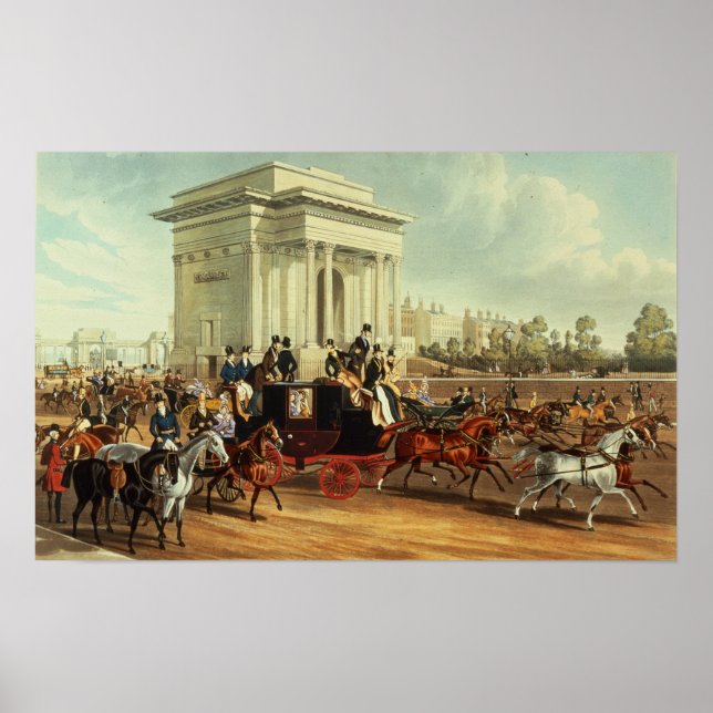 Hyde Park Corner, after James Pollard Poster (Front)