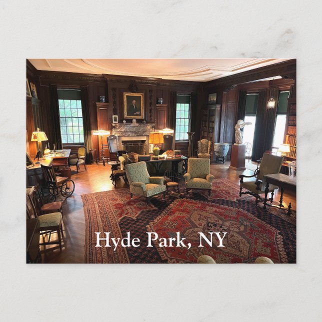 Hyde Park New York Postcard (Front)