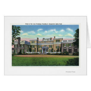 Hyde Park View of President FDR's Mansion
