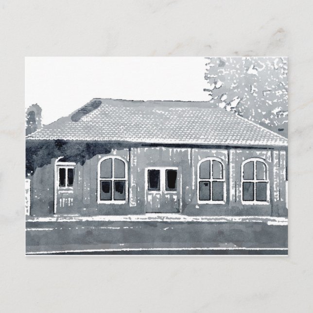 Hyde Park's Historic Cable Car Building Postcard (Front)