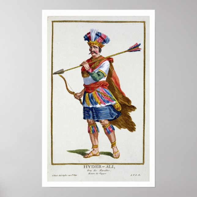 Hyder Ali (1722-82) from 'Receuil des Estampes, re Poster (Front)