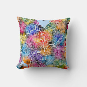 Hyderabad Telangana Map Cushion